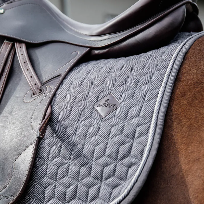 Kentucky Wool Dressage Saddlecloth - Grey-5